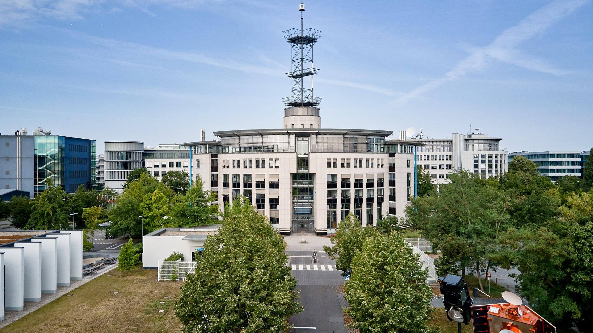 EUMETSAT HQ with satellites